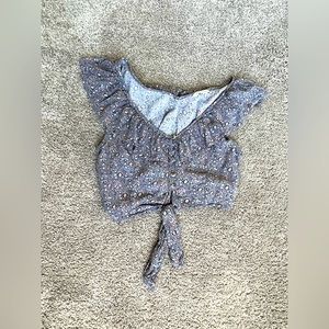 American Eagle Floral Crop Top Size M